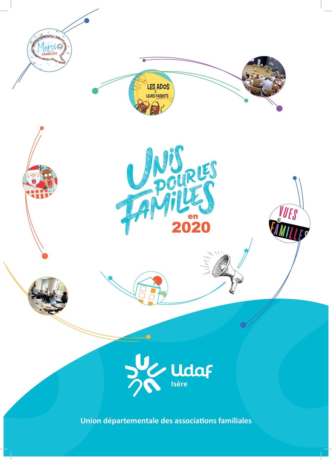 couverture rapport d'activité 2020 udaf de l'Isère