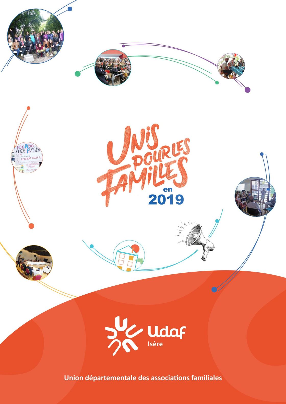 couverture rapport d'activité 2019 udaf de l'Isère